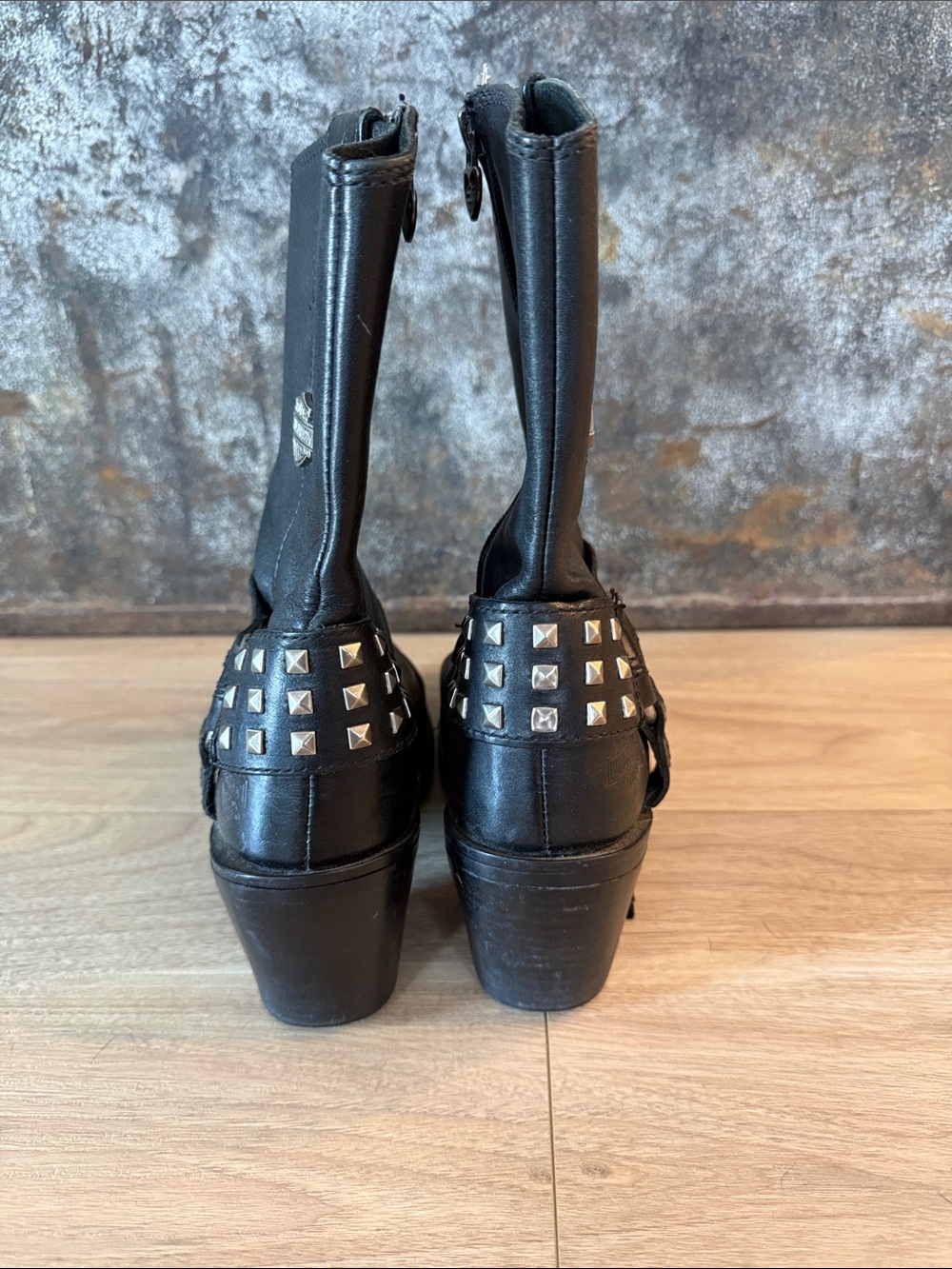 Harley Davidson leather harness boots - Picture 4 of 10
